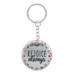 Rejoice Always Metal Key Ring - Image 30