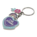 I Am Strong Metal Key Ring with Charm - Image 26