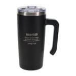Man of God Black Stainless Steel Travel Mug with Handle - Image 6