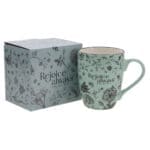 Rejoice Always Green Ceramic Mug - Image 4