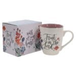 Trust in the Lord Ceramic Mug with Pink Interior - Image 4