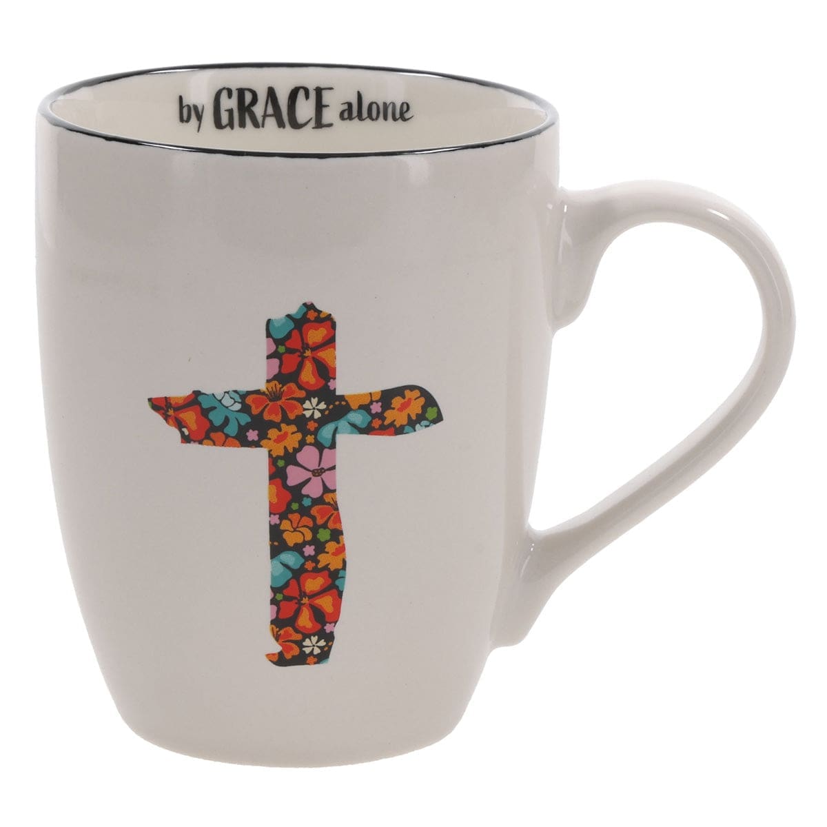 6006937175679_front By Grace Alone Ceramic Mug - Image 1