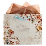 Surely Goodness and Mercy Shall Follow Me Large Landscape Gift Bag with Gift Tag - Image 5