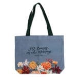 Joy Comes in the Morning Cotton Canvas Tote Bag - Image 4