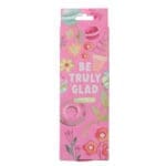 Joyful Girl Five-Piece Retractable Ballpoint Pen Set with Blue Ink - Image 3