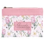 Genade in Oorvloed Fynbos Afrikaans Faux Leather Zipper Pouch - Image 3