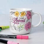I Am Loved Ceramic Coloring Mug - Image 4