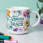Grace upon Grace Ceramic Coloring Mug - Image 4