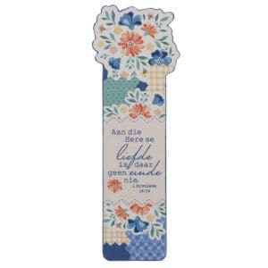 Aan die Here Se Liefde Is Daar Geen Einde Nie Afrikaans Faux Leather Bookmark