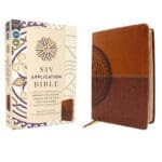 NIV Brown Imitation Leather Application Bible Comfort Print - Image 17