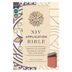NIV Coral and Grey Imitation Leather Application Bible Comfort Print - Image 16
