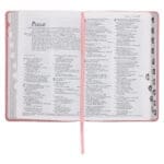 NLT Pink Pattern Faux Leather Standard Bible Thumb Indexed - Image 11