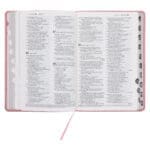 NLT Pink Pattern Faux Leather Standard Bible Thumb Indexed - Image 12