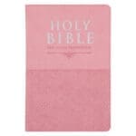 NLT Pink Pattern Faux Leather Standard Bible Thumb Indexed - Image 8