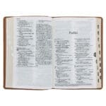 NLT Tan Genuine Leather Flexcover Standard Bible with Indexing Tabs - Image 6
