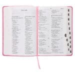 NLV Pienk Glinster Kunsleer Standaard Bybel Met Duimgrepe - Image 14