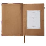 NLV Roesbruin & Goud Linne Standaard Bybel Met Duimgrepe - Image 43