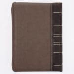 NLV Tweekleur Bruin Kunsleer Bybel Grootdruk Met Ritssluiter & Duimgrepe - Image 21