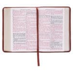 KJV Brown Faux Leather Compact Bible Large Print Red Letter - Image 44