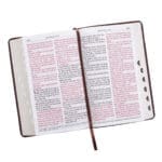 KJV Brown Faux Leather Giant Print Standard Bible Red Letters With Thumb Indexed - Image 21