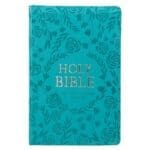 ESV Turquoise Faux Leather Standard Bible Thumb Indexed With Zip - Image 38