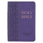 KJV Purple Faux Leather Mini Pocket Bible - Image 43