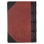KJV Brandy & Dark Brown Genuine African Leather Bible Giant Print Indexed Red Letter - Image 44