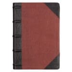 KJV Brandy & Dark Brown Genuine African Leather Bible Giant Print Indexed Red Letter - Image 43