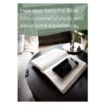 NLT Earthen Teal Blue Imitation Leather Filament Thinline Reference Bible - Image 3