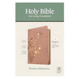 NLT Brushed Pink Imitation Leather Filament Thinline Reference Bible