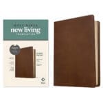 NLT Rustic Brown Imitation Leather Filament Personal Size Giant Print Bible - Image 3