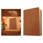 NIV Cross Saddle Tan Imitation Leather Every Man's Bible Large Print - Image 2