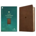 NLT Rustic Brown Imitation Leather Filament Student Life Application Bible Red Letter - Image 9