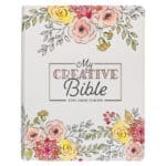 KJV White Floral Faux Leather Flexcover My Creative Bible - Image 21