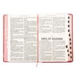 KJV Pink Hearts Faux Leather Flexcover Kids Bible Large Print - Image 40