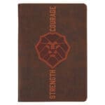Strength and Courage Brown Lion Faux Leather Journal - Image 13