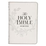 KJV White Faux Leather Compact Bible Large Print - Image 7