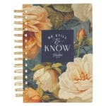 Be Still and Know Floral Large Hardcover Wirebound Journal - Image 6
