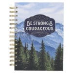 Be Strong and Courageous Trees Large Hardcover Wirebound Journal - Image 3