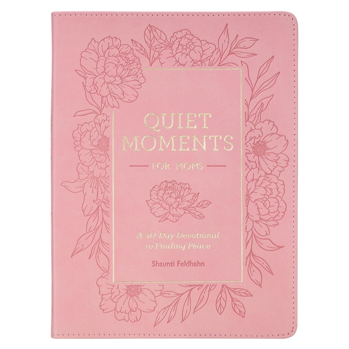 9781639529001_front Quiet Moments for Moms: A 40-Day Devotional to Finding Peace (Faux Leather) - Image 1