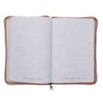 She Is Clothed with Strength and Dignity Beige Faux Leather Journal with Zipped Closure - Image 9