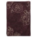 She Is Clothed with Strength and Dignity Burgundy Faux Leather Journal with Zipped Closure - Image 6