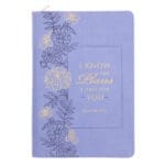 I Know the Plans I Have for You Purple Faux Leather Journal with Zipped Closure - Image 4