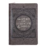 The Lord Is My Strength and Shield Faux Leather Journal with Zipped Closure - Image 5