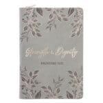 Strength and Dignity Sage Faux Leather Journal with Zipped Closure - Image 3