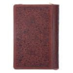For God So Loved the World Brown Faux Leather Journal with Zipped Closure - Image 6