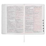 KJV White Faux Leather Thinline Large Print Bible With Thumb Indexing - Image 40