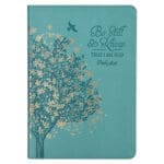 Be Still & Know Floral Psalm 46:10 Tree (Faux Leather Journal) - Image 12