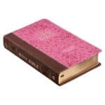 KJV Saddle Tan And Pink Faux Leather Giant Print Bible - Image 44
