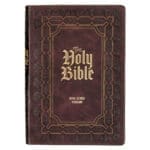 KJV Burgundy Faux Leather Bible Super Giant Print - Image 13